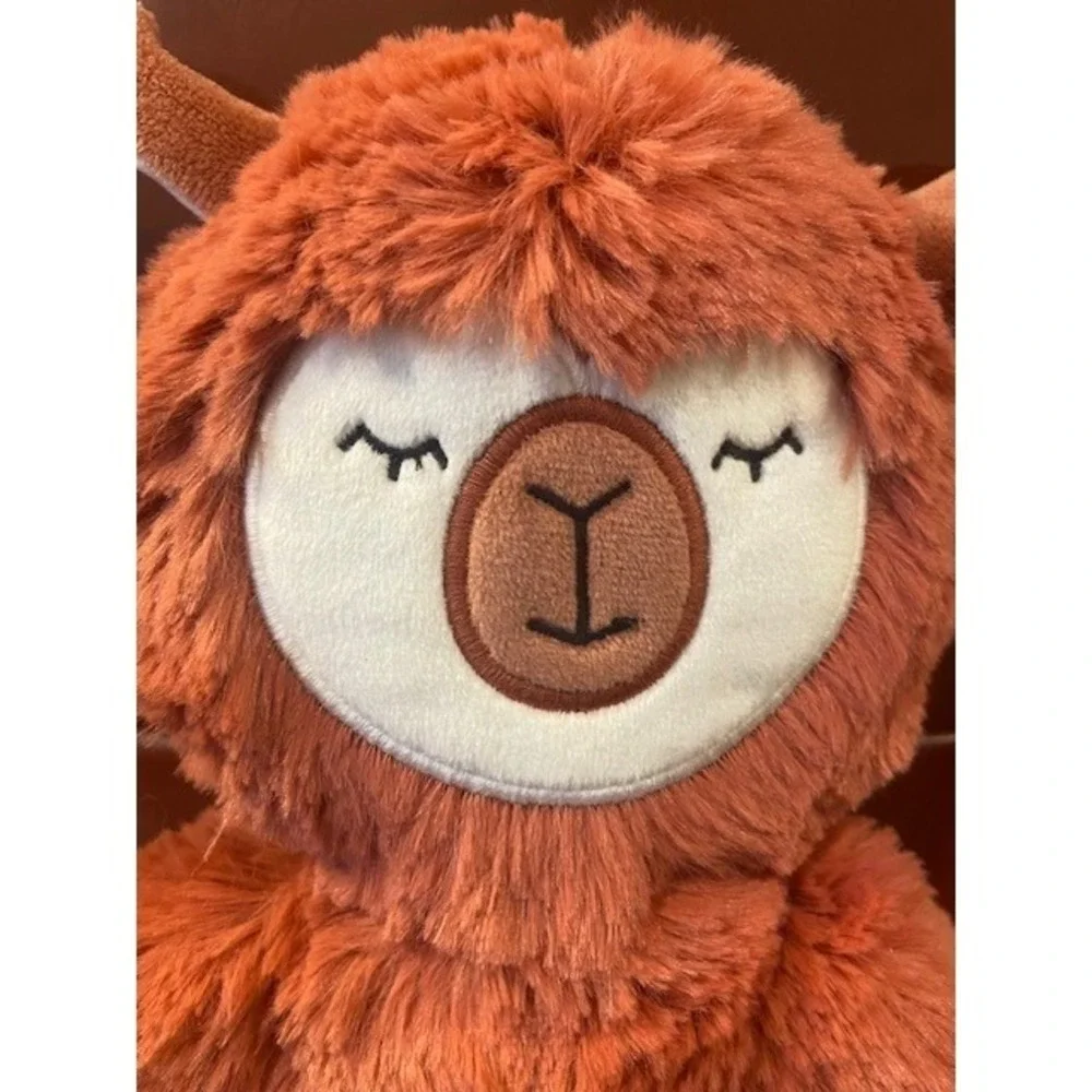Slumberkins Alpaca Plush Rust Orange Stuffed Animal Emotional Support Toy 15